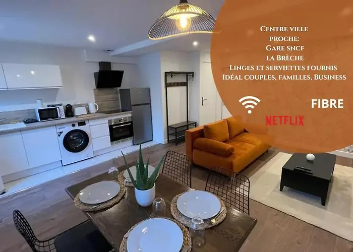 Le Jardin Niortais - Hyper Centre- Proche Gare - Paisible - Grand Jardin Prive, Wifi Hd -Netflix